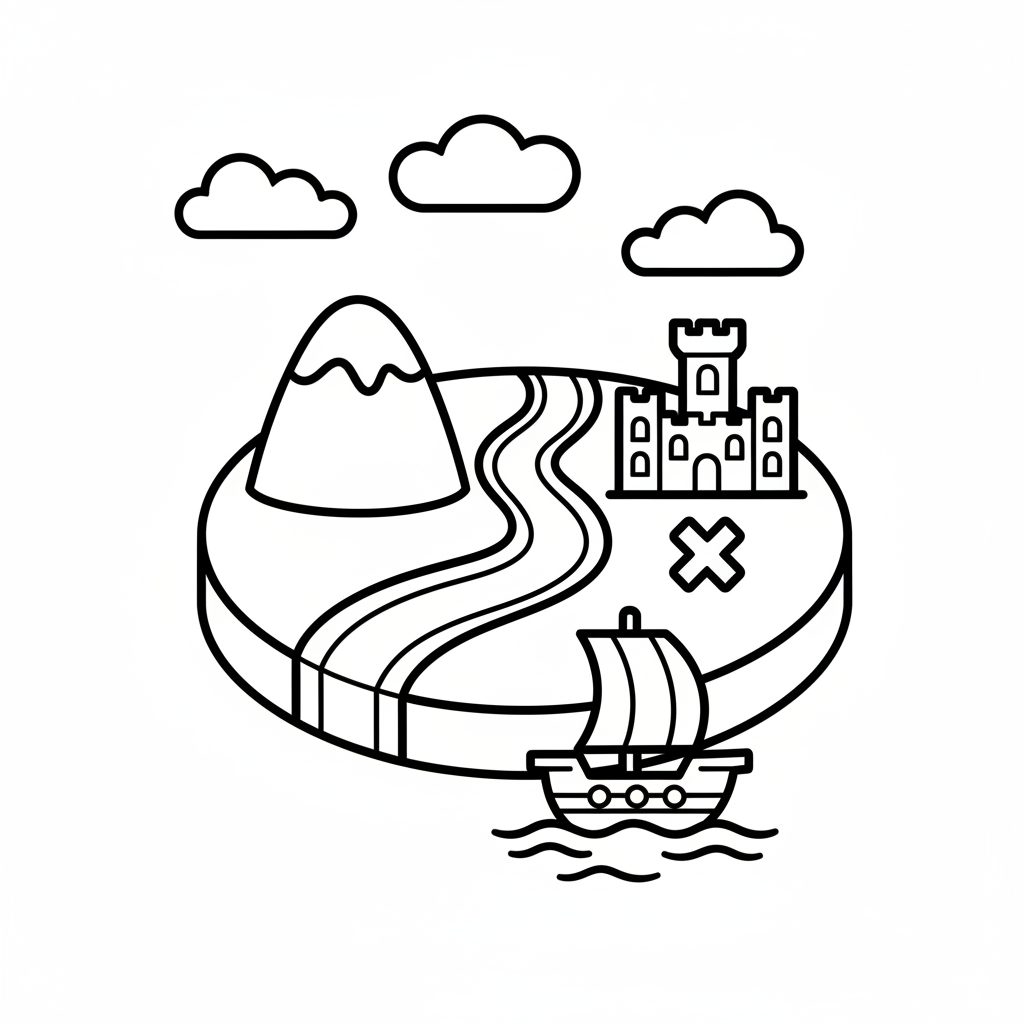 coloriage pour enfant à télécharger, niveau facile.