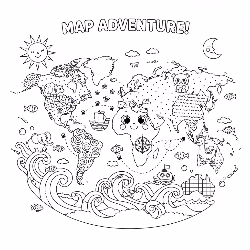 coloriage pour enfant à télécharger, niveau intermédiaire.