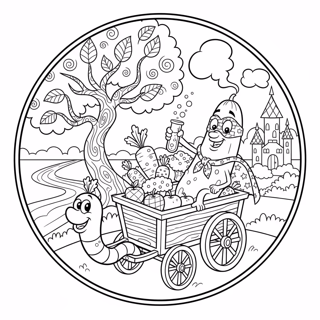 coloriage pour enfant à télécharger, niveau intermédiaire.