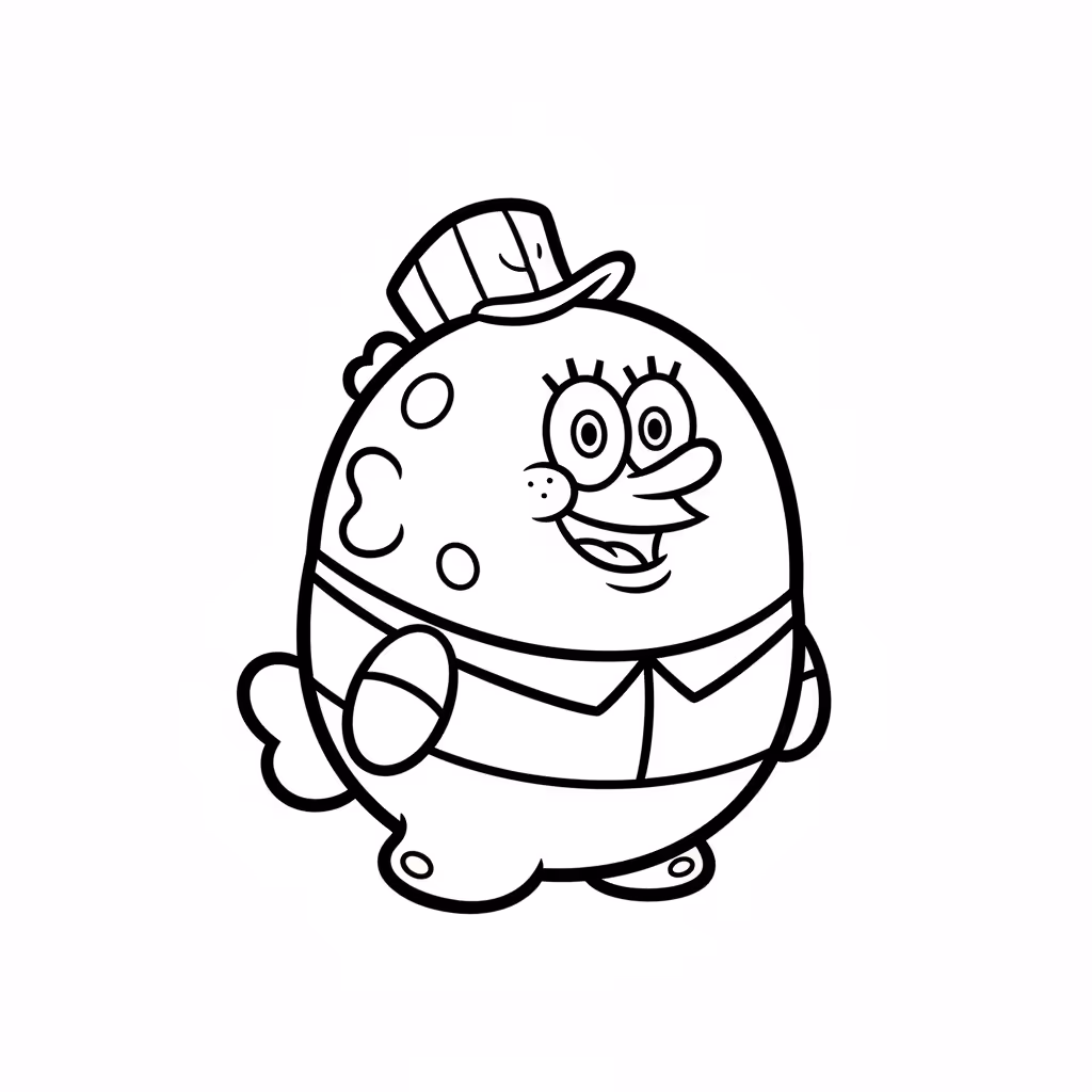 Picture of a printable coloring page showing Gardening, level easy