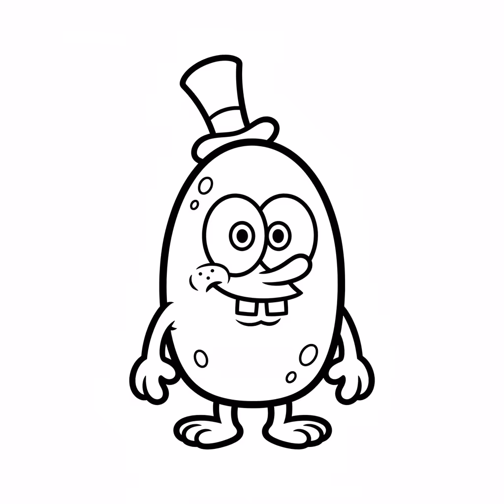 Picture of a printable coloring page showing Gardening, level easy