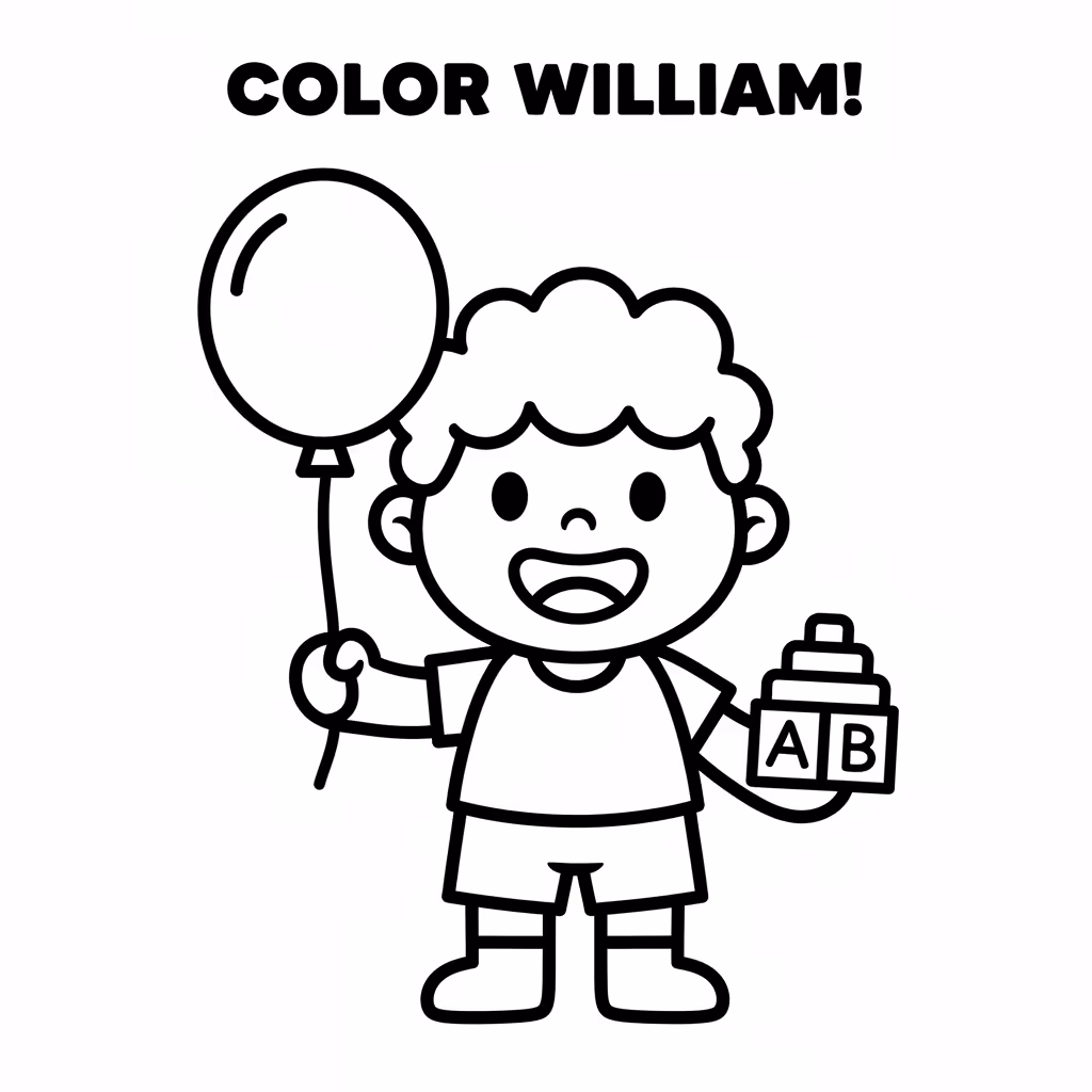 Picture of a printable coloring page showing Gardening, level easy