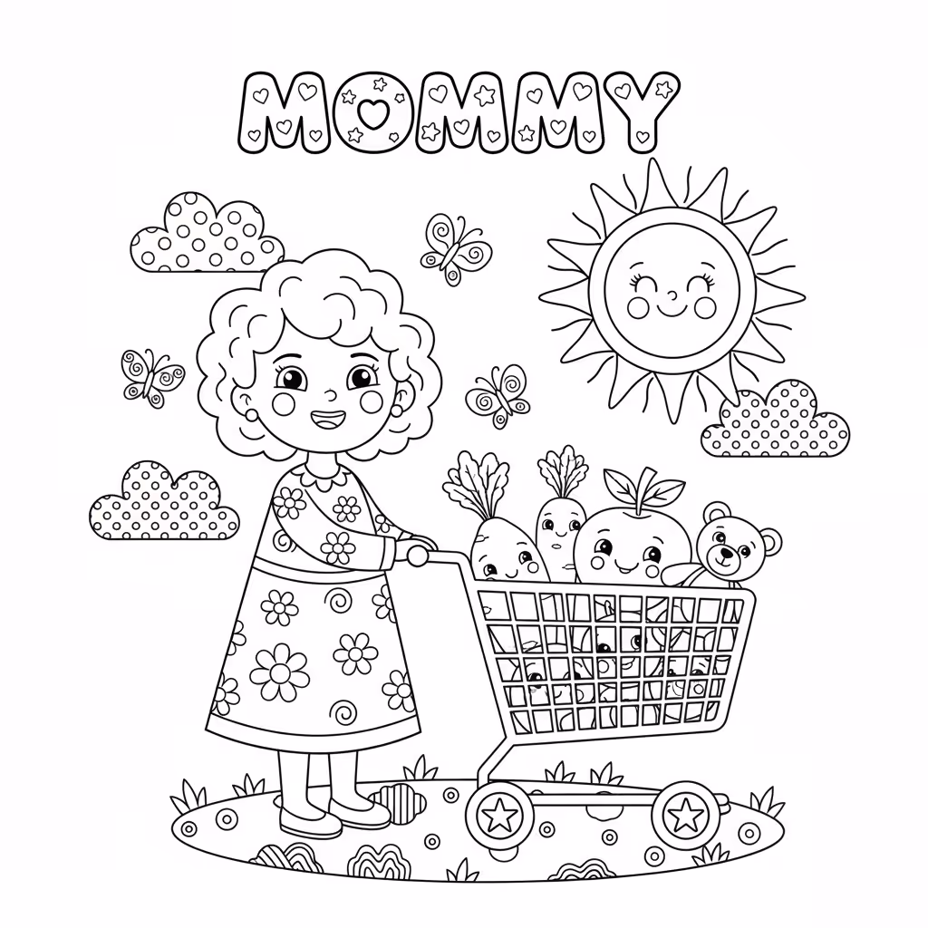 coloriage pour enfant à télécharger, niveau intermédiaire.