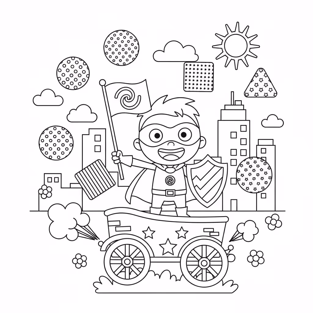 coloriage pour enfant à télécharger, niveau intermédiaire.