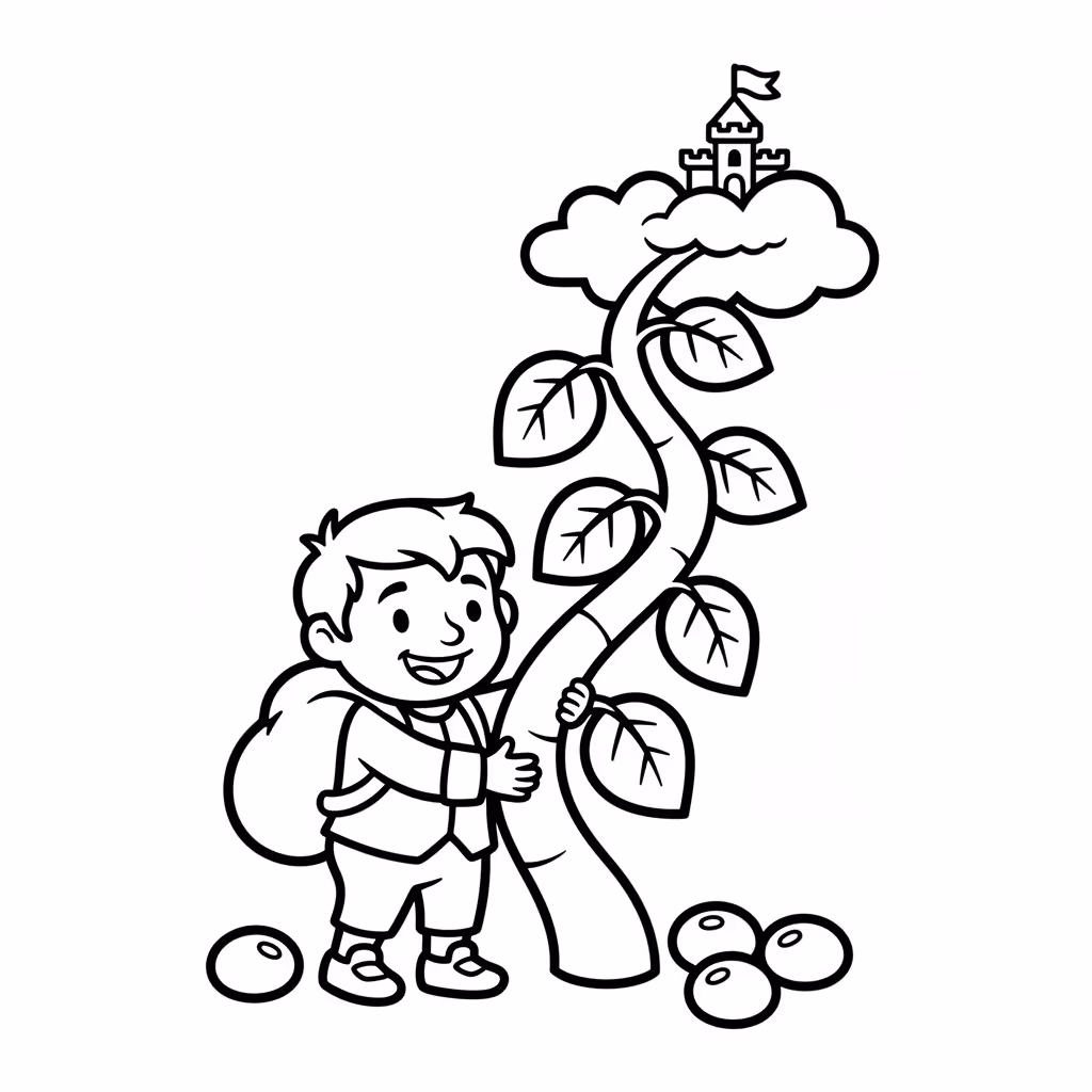 Picture of a printable coloring page showing Gardening, level easy