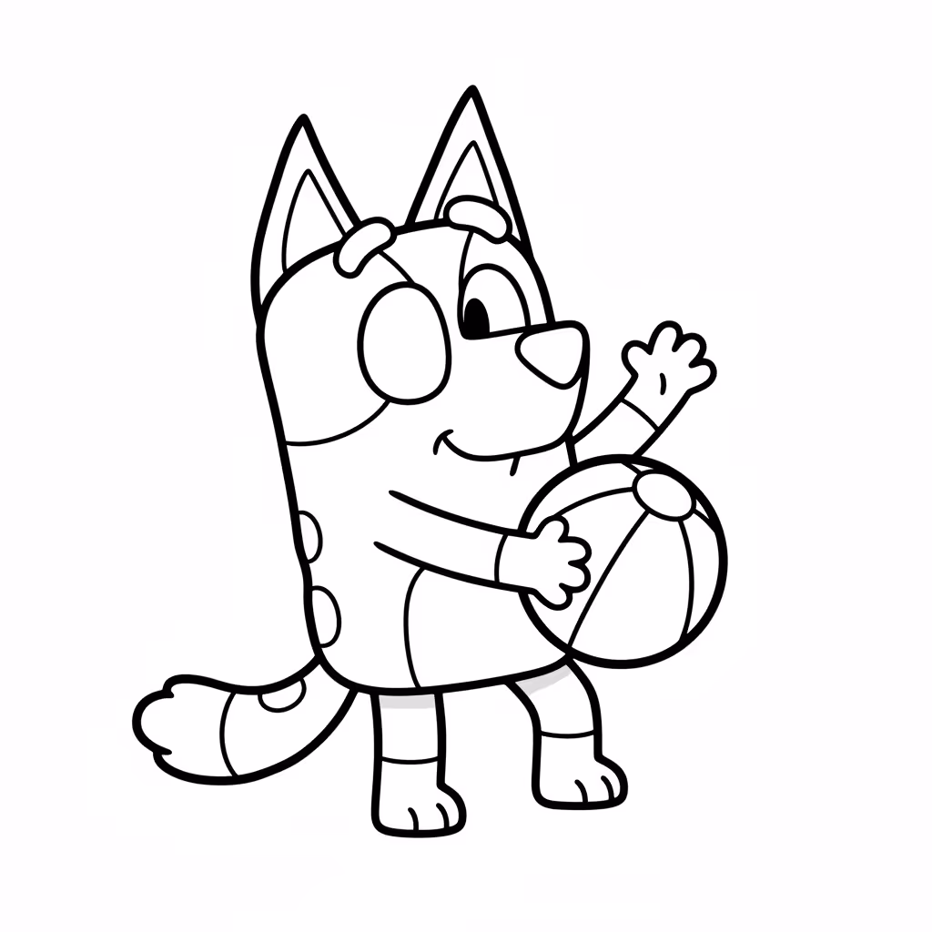 Picture of a printable coloring page showing African PrincessBandit, level easy