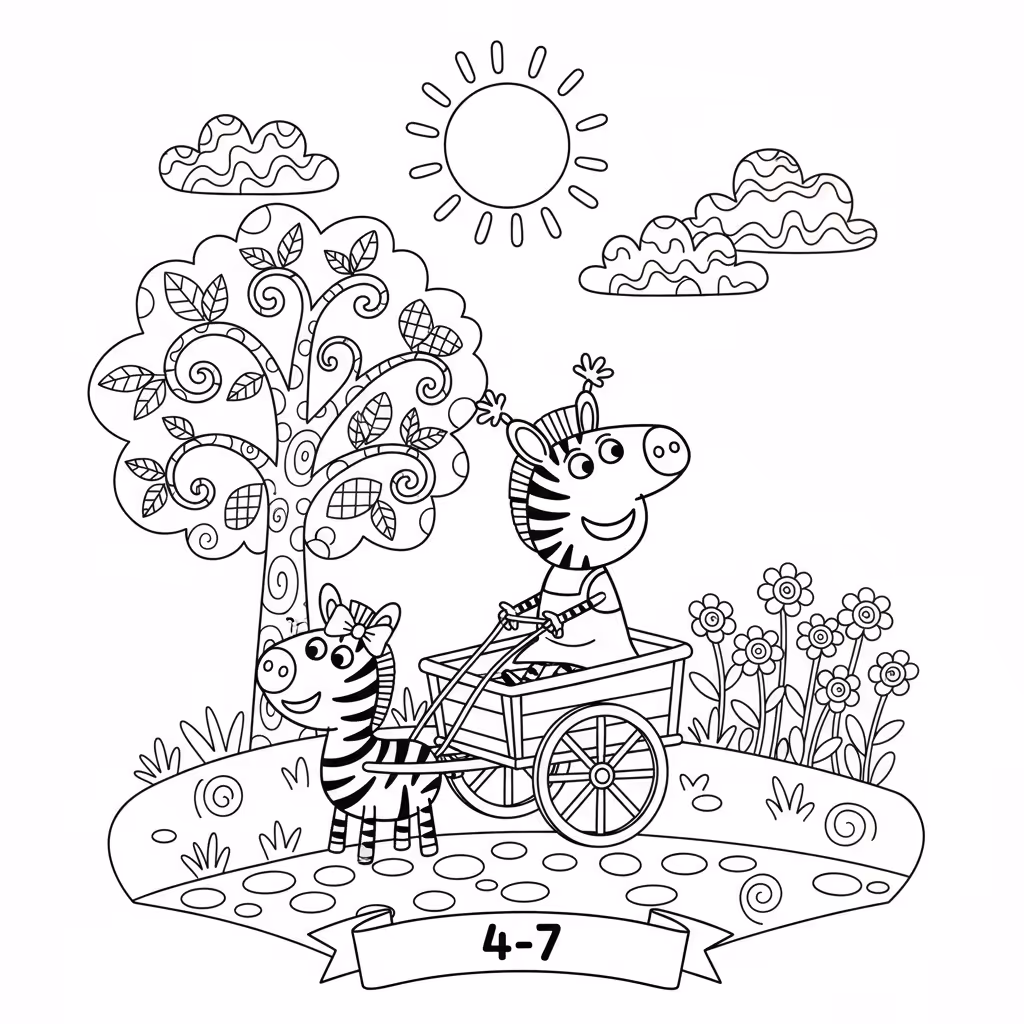 coloriage pour enfant à télécharger, niveau intermédiaire.