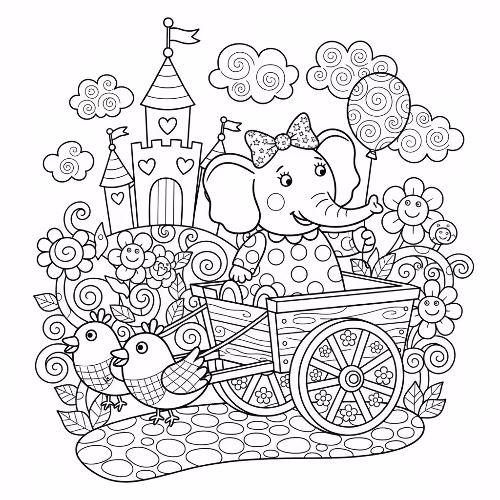 coloriage pour enfant à télécharger, niveau intermédiaire.