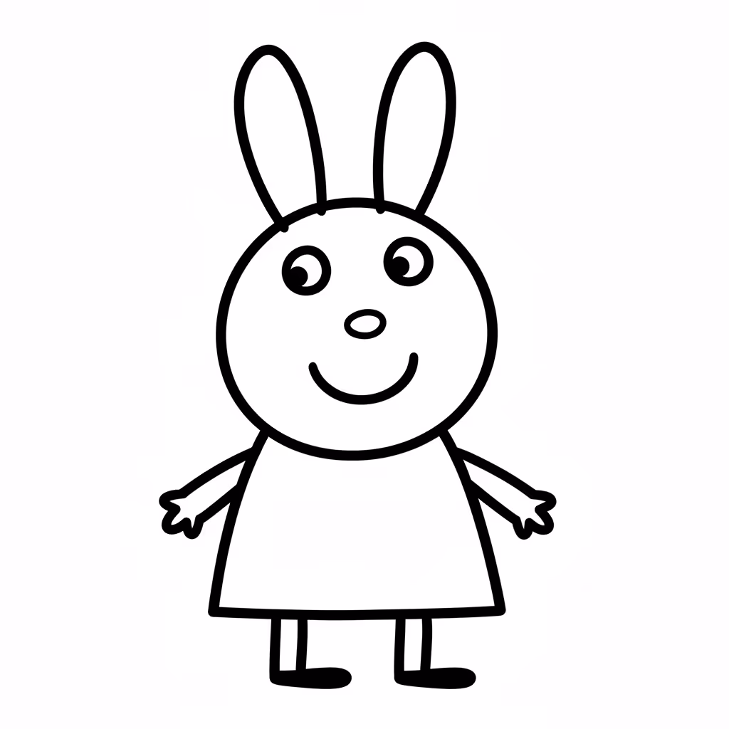Picture of a printable coloring page showing Gardening, level easy