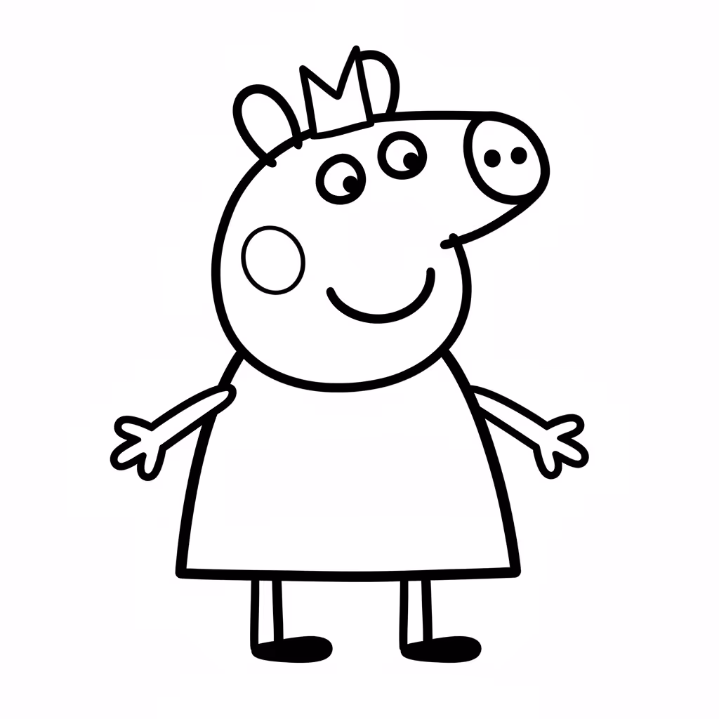 Picture of a printable coloring page showing Gardening, level easy