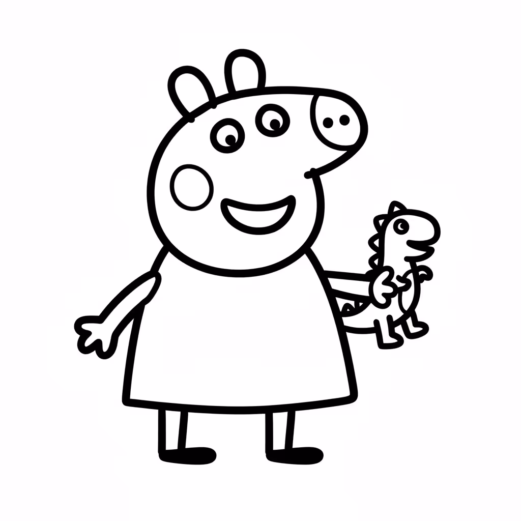 Picture of a printable coloring page showing Gardening, level easy