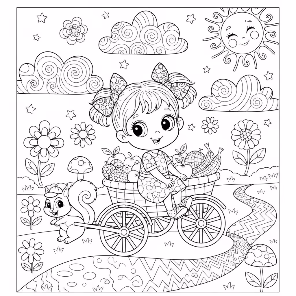 coloriage pour enfant à télécharger, niveau intermédiaire.