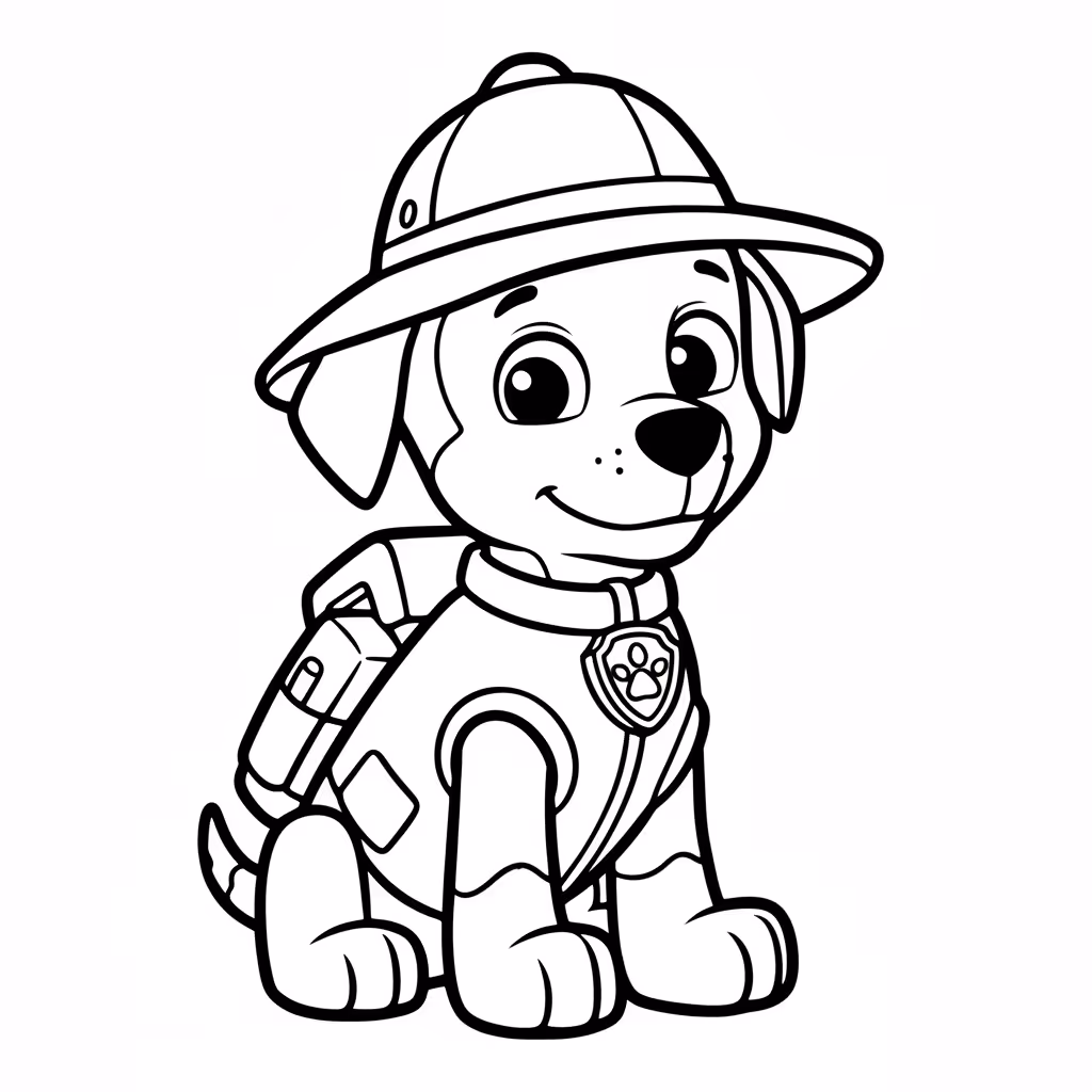Picture of a printable coloring page showing Gardening, level easy