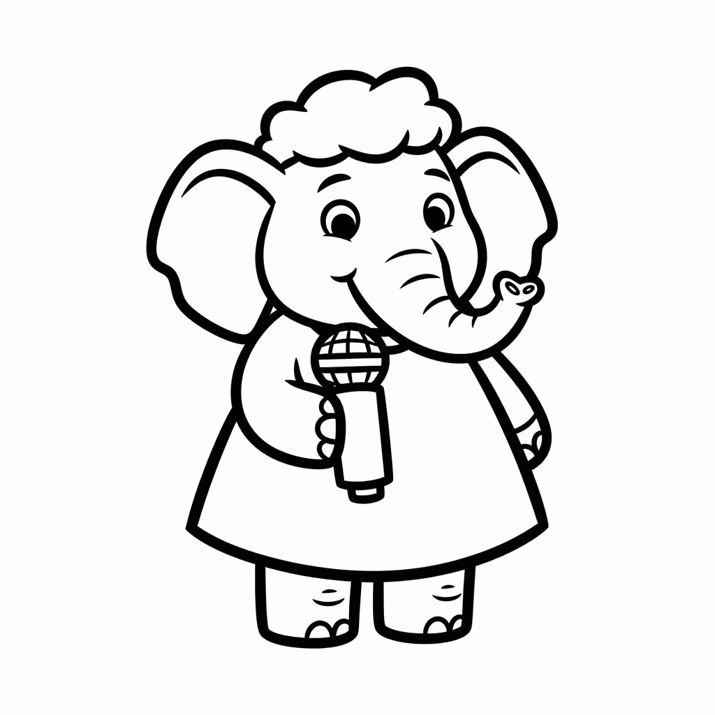 Picture of a printable coloring page showing Gardening, level easy