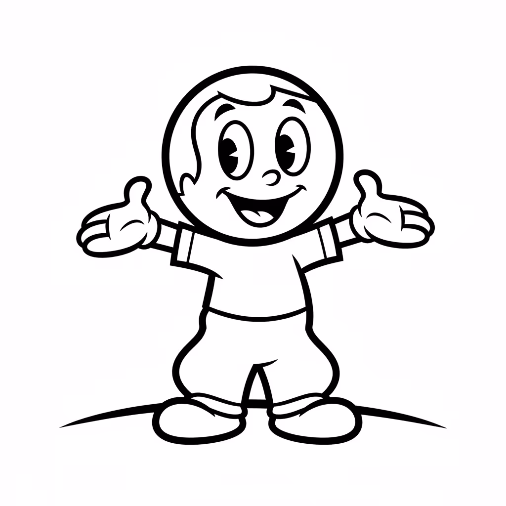Picture of a printable coloring page showing Gardening, level easy