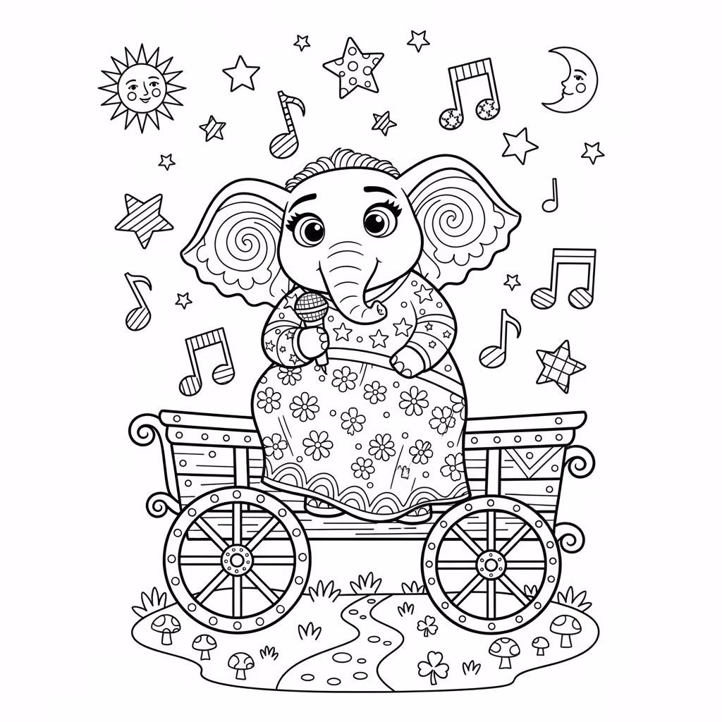 coloriage pour enfant à télécharger, niveau intermédiaire.