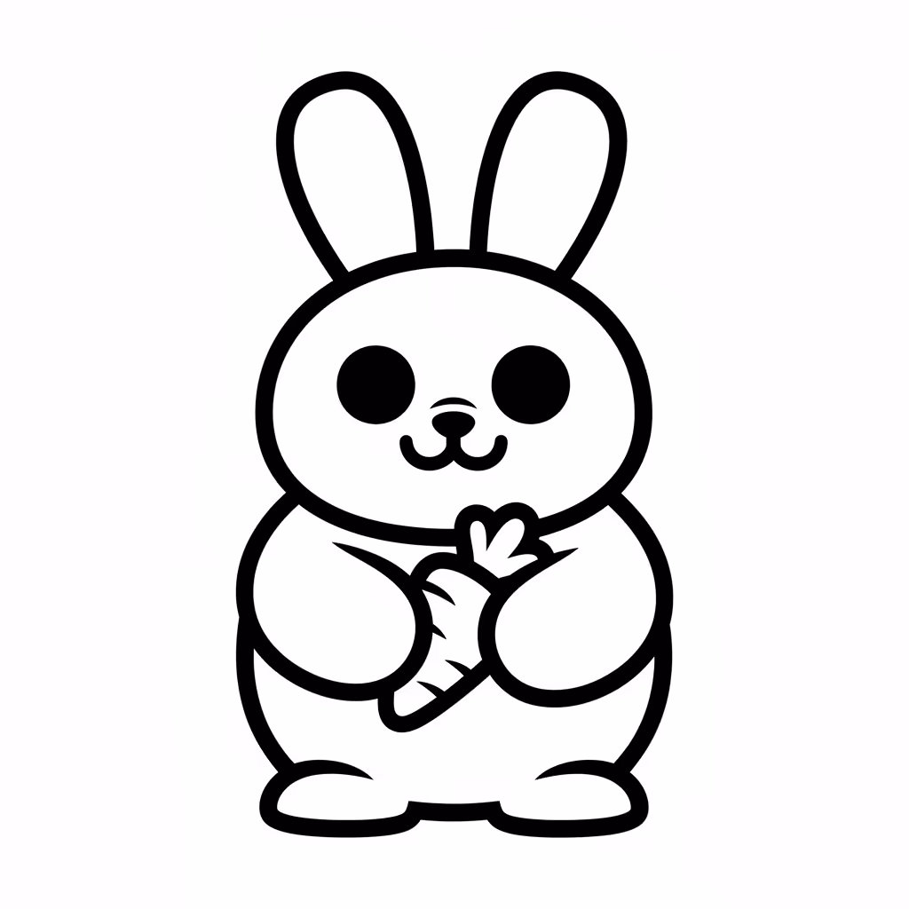 Picture of a printable coloring page showing Gardening, level easy