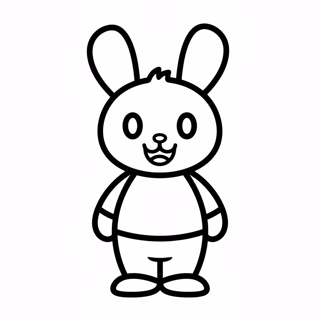 Picture of a printable coloring page showing Gardening, level easy
