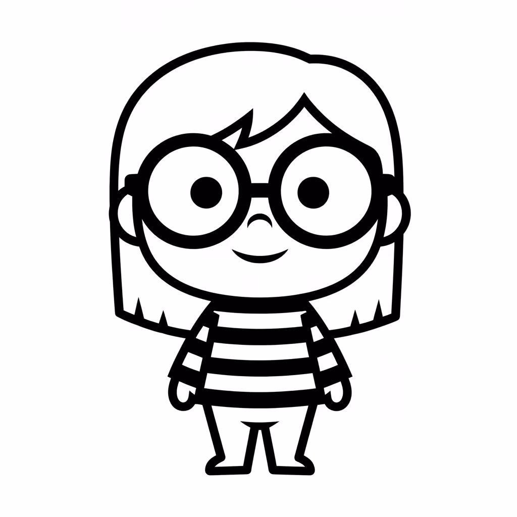 Picture of a printable coloring page showing Gardening, level easy