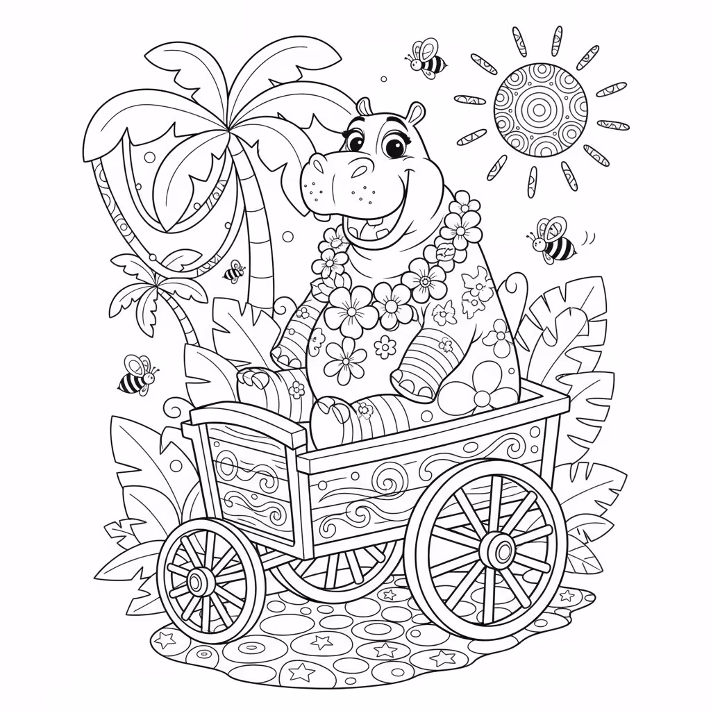 coloriage pour enfant à télécharger, niveau intermédiaire.
