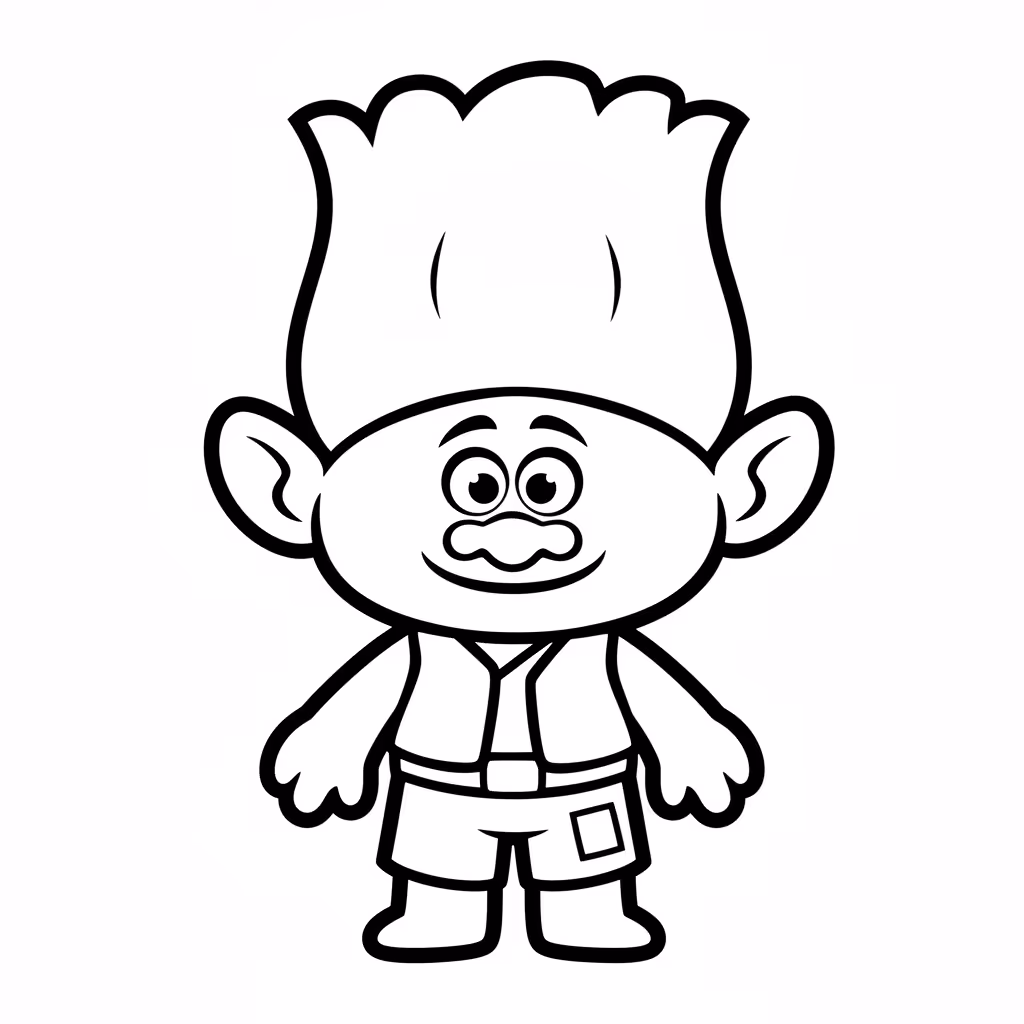 Picture of a printable coloring page showing African PrincessBranch, level easy