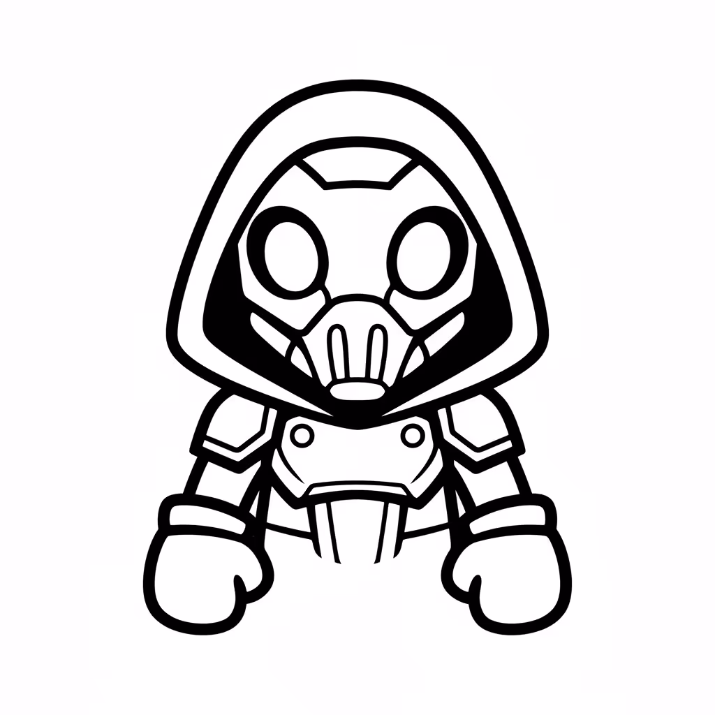Picture of a printable coloring page showing Gardening, level easy