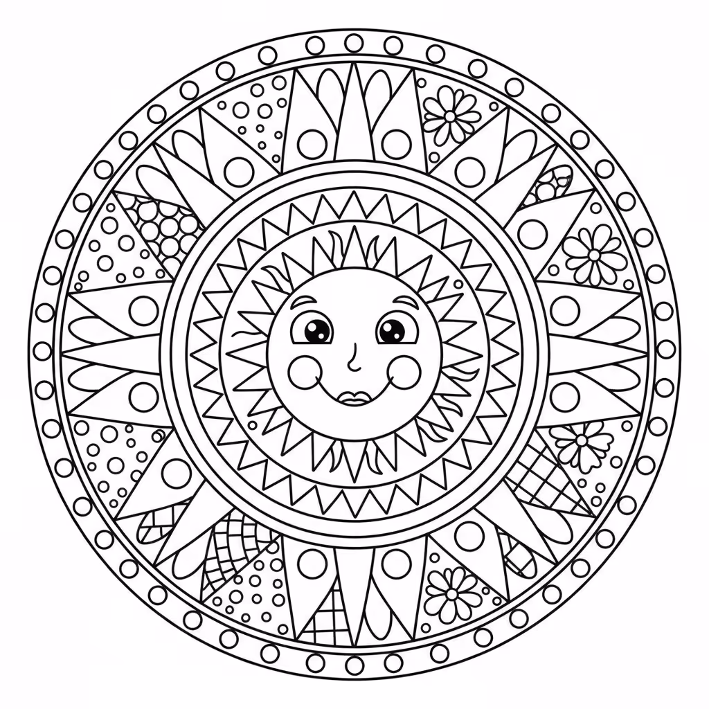coloriage pour enfant à télécharger, niveau intermédiaire.