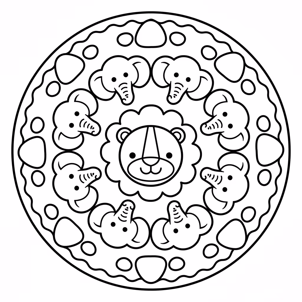 coloriage pour enfant à télécharger, niveau facile.