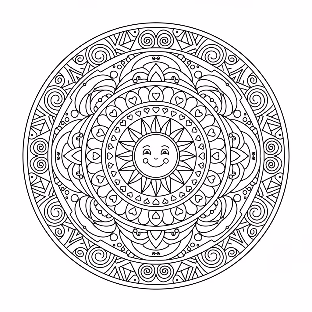 coloriage pour enfant à télécharger, niveau intermédiaire.