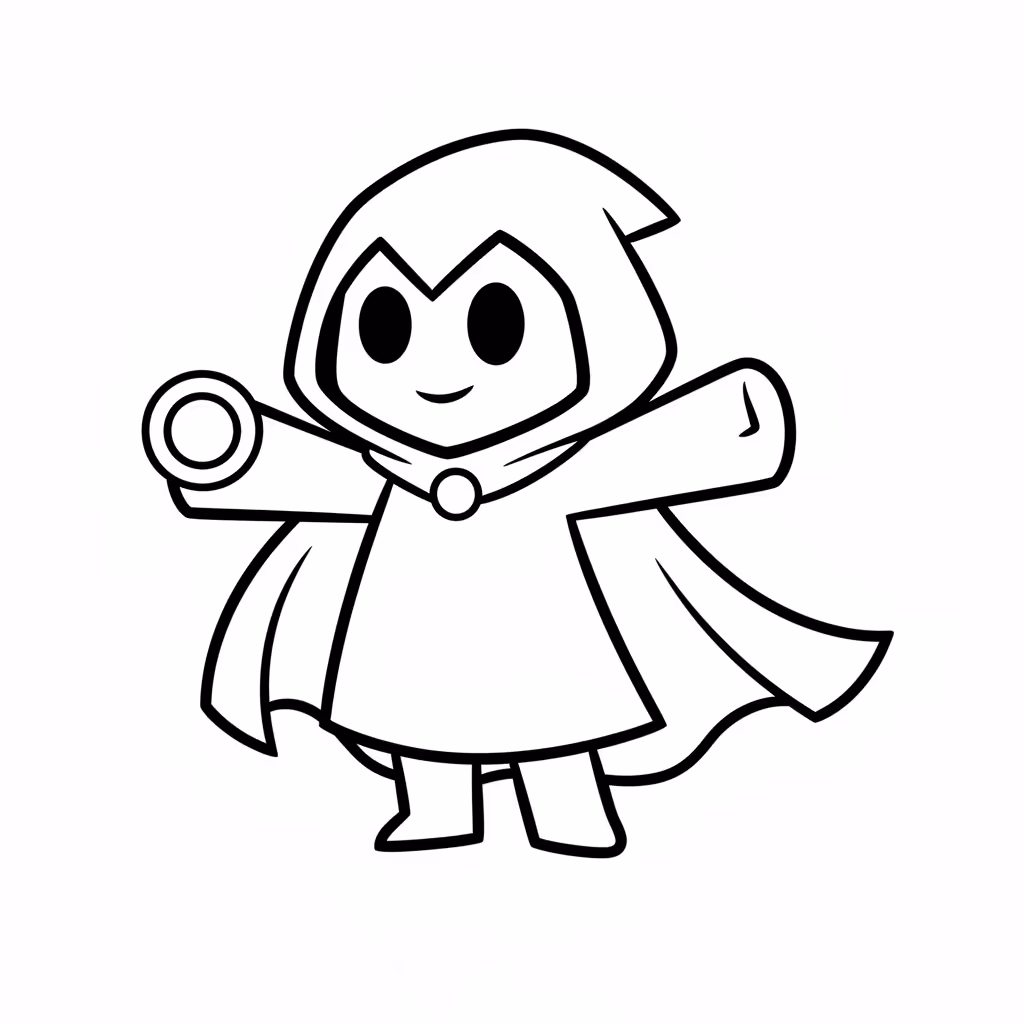 Picture of a printable coloring page showing Gardening, level easy