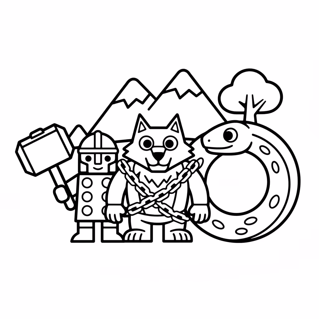 Picture of a printable coloring page showing Gardening, level easy