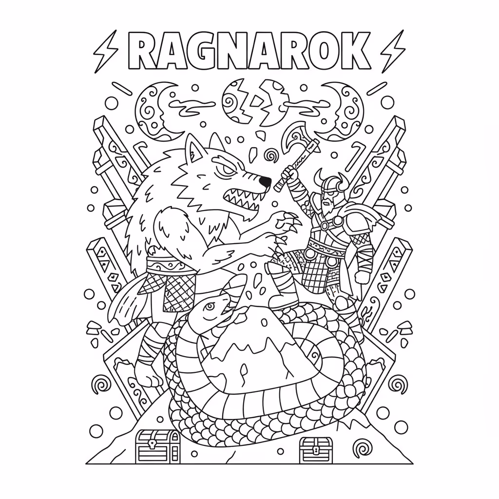 coloriage pour enfant à télécharger, niveau intermédiaire.