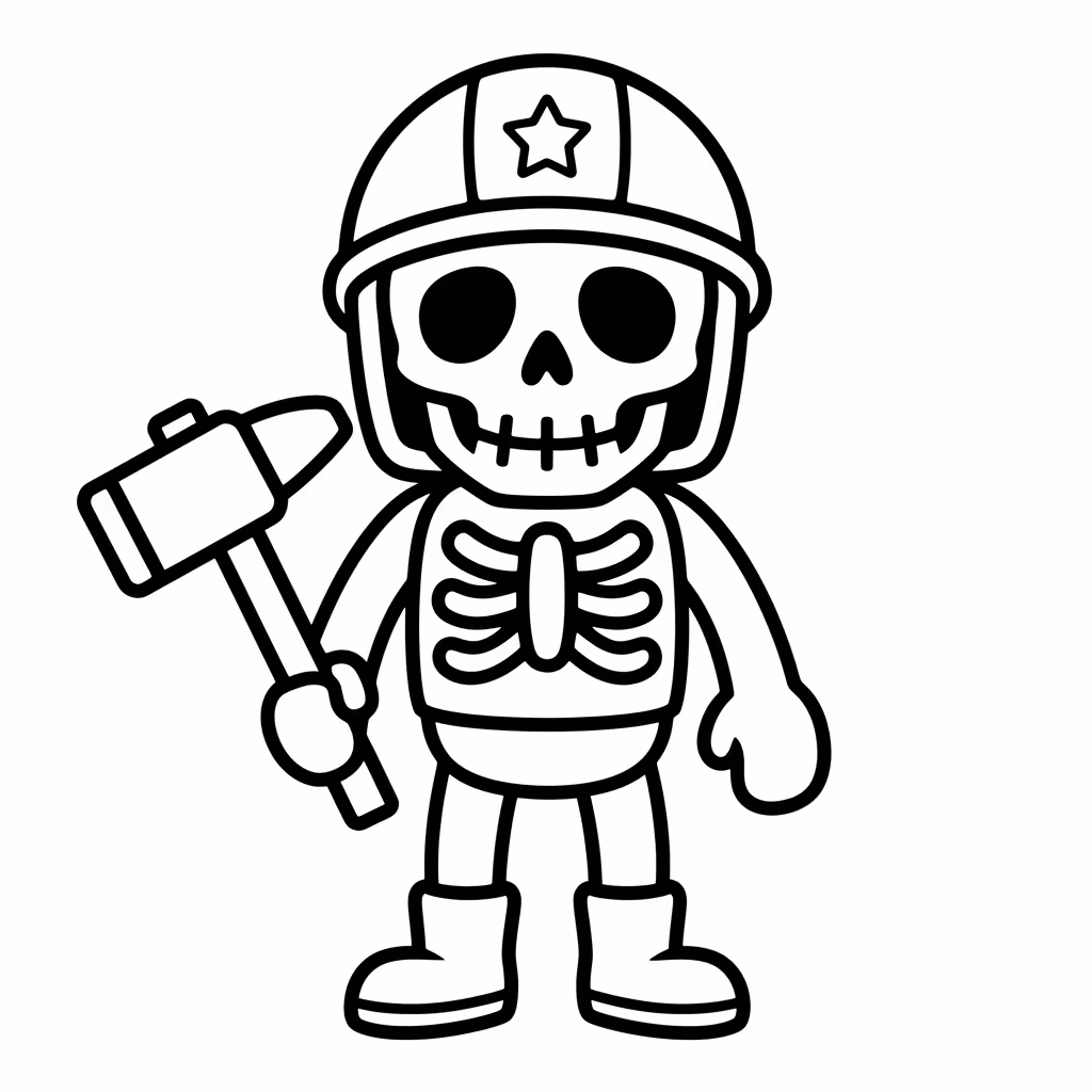 Picture of a printable coloring page showing Gardening, level easy