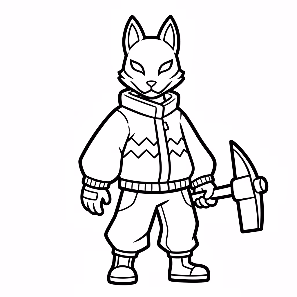 Picture of a printable coloring page showing African PrincessDrift, level easy