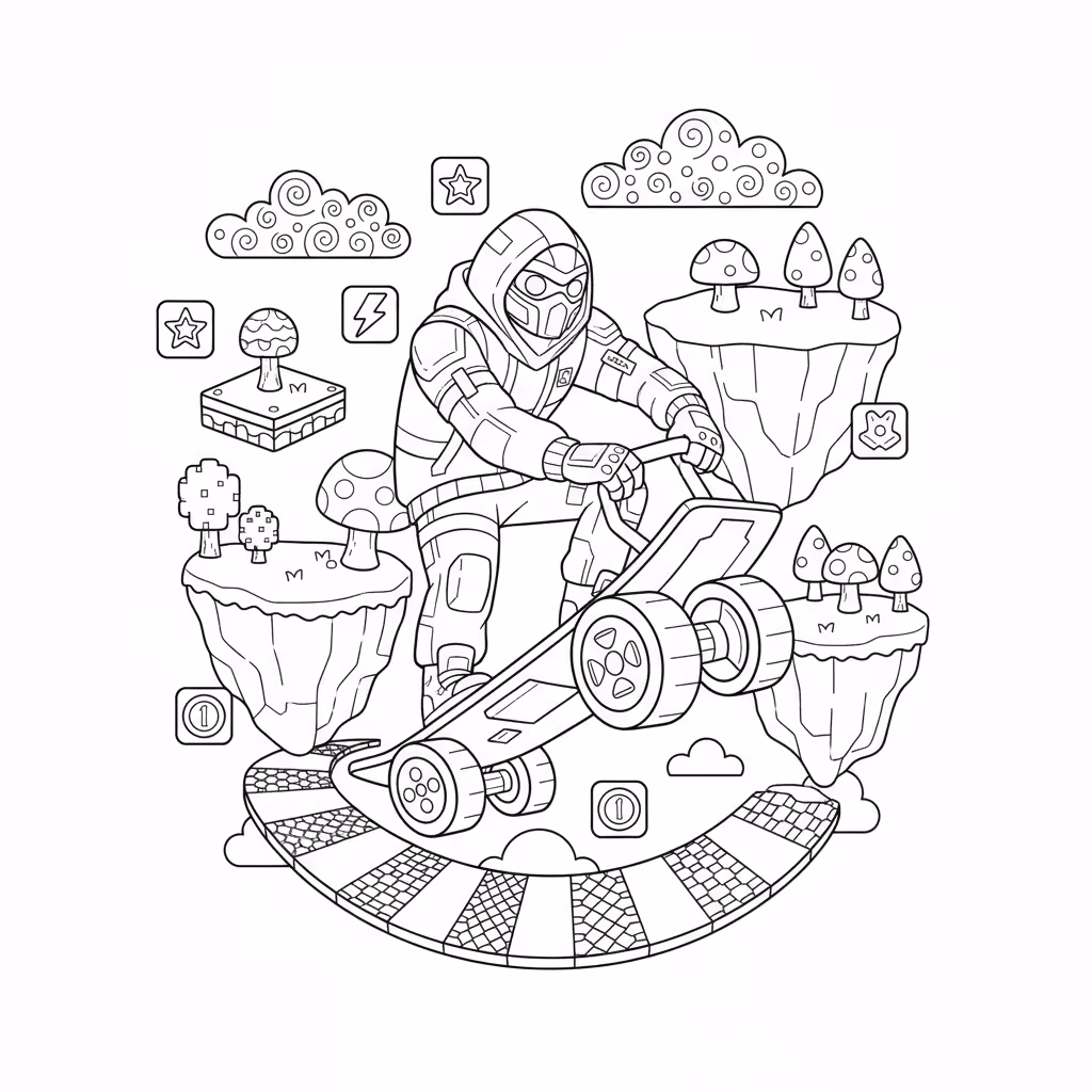 coloriage pour enfant à télécharger, niveau intermédiaire.