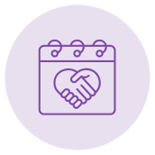 Three people seated on stools during a panel discussion, holding microphones, with a presentation screen behind them.