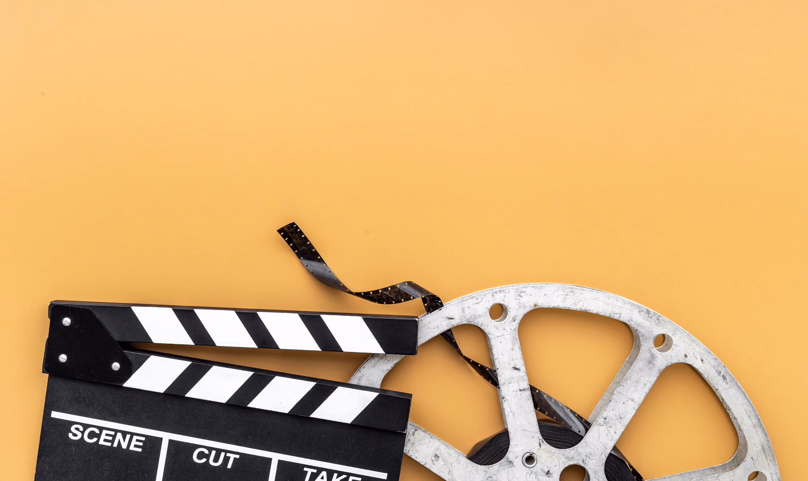 Filmrolle und Filmklappe bei einem Dreh in Solingen