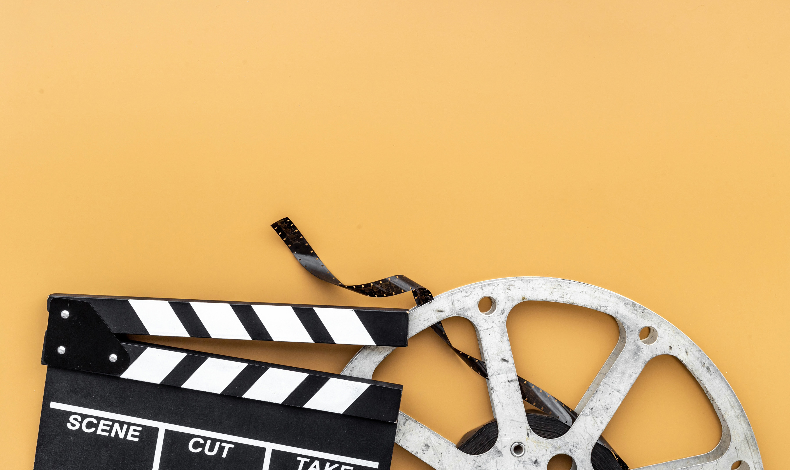Filmrolle und Filmklappe bei einem Dreh in Solingen