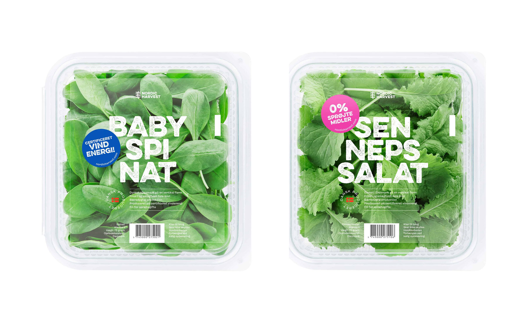 the new Nordic Harvest design of packaging