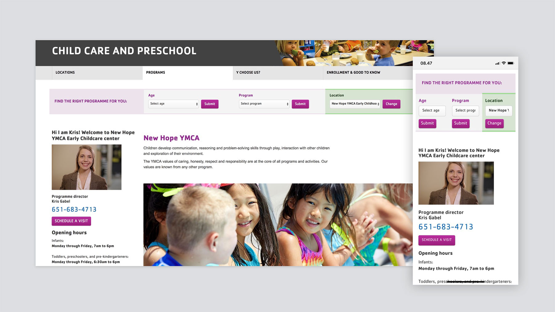 The YMCA day care prototype design