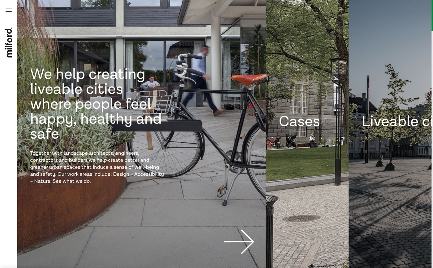 a picture of the new website