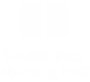 South China Morning Post logo with two white rectangles above the text on a black background.
