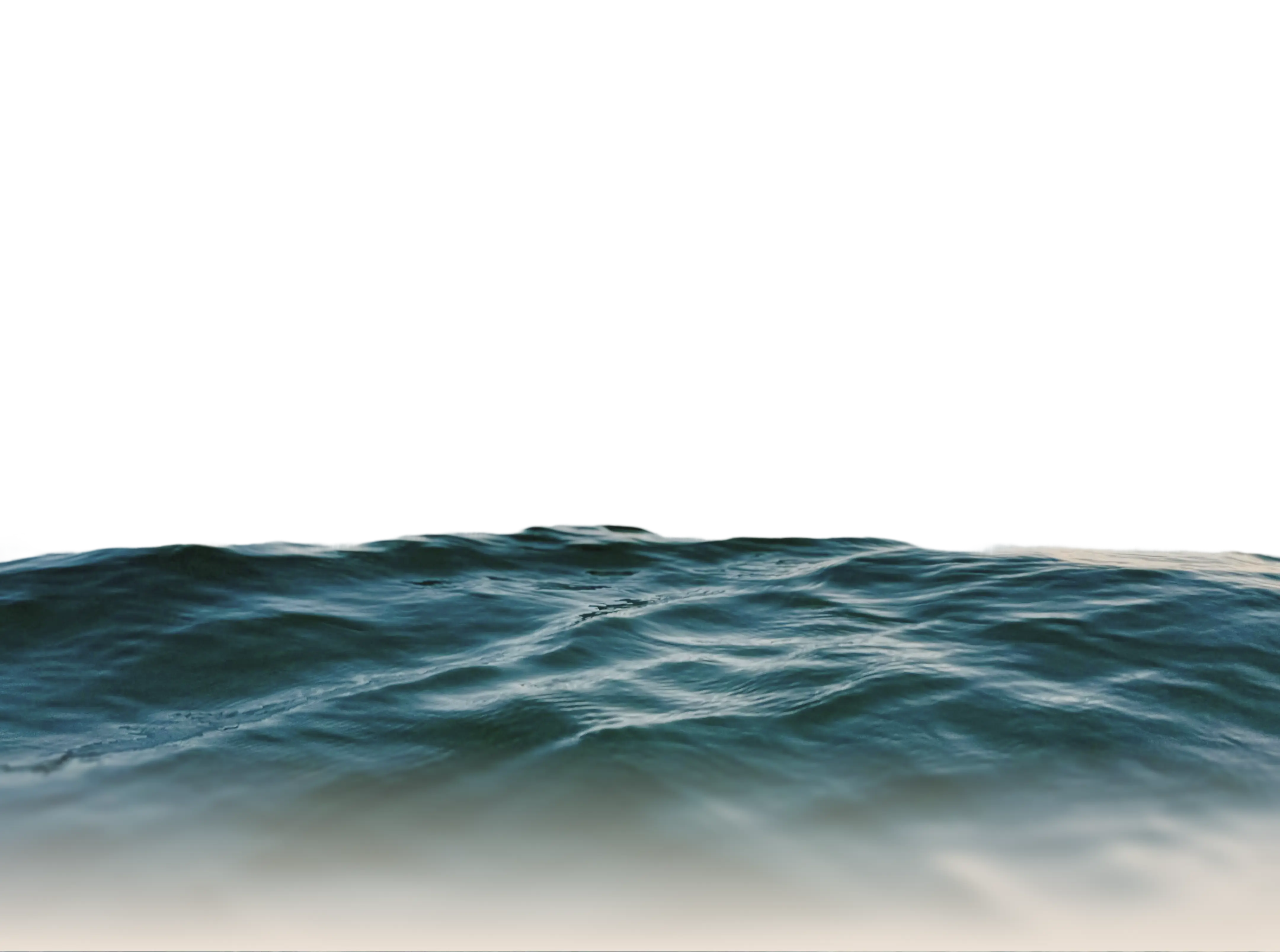 Green moss-covered hills under a clear sky with a faint rainbow-like arc.