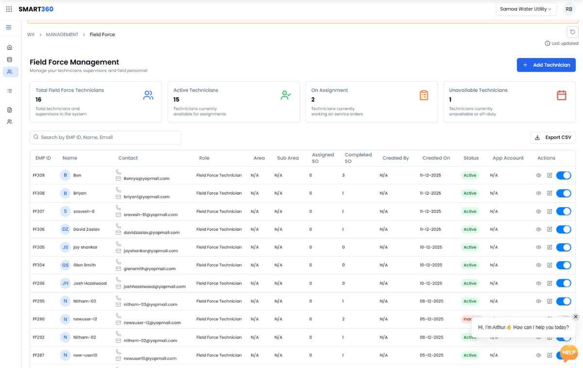 Service order management for utility