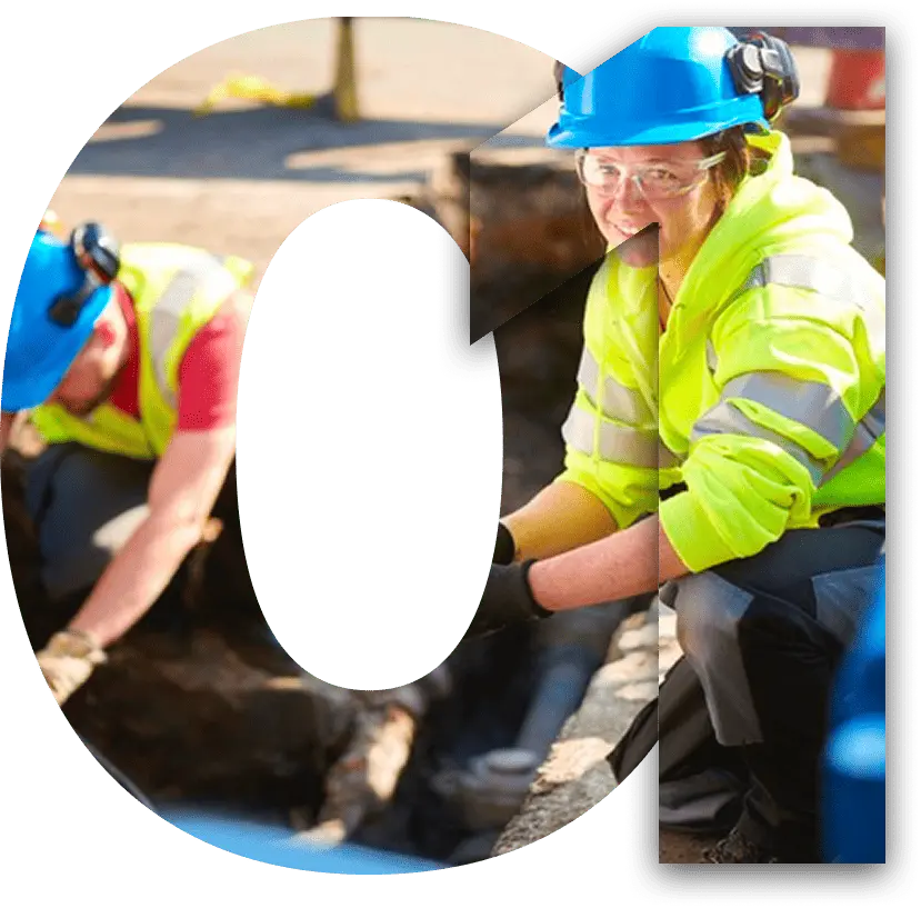 female utility worker