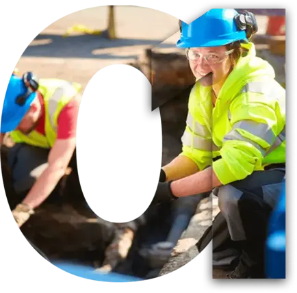 female utility worker