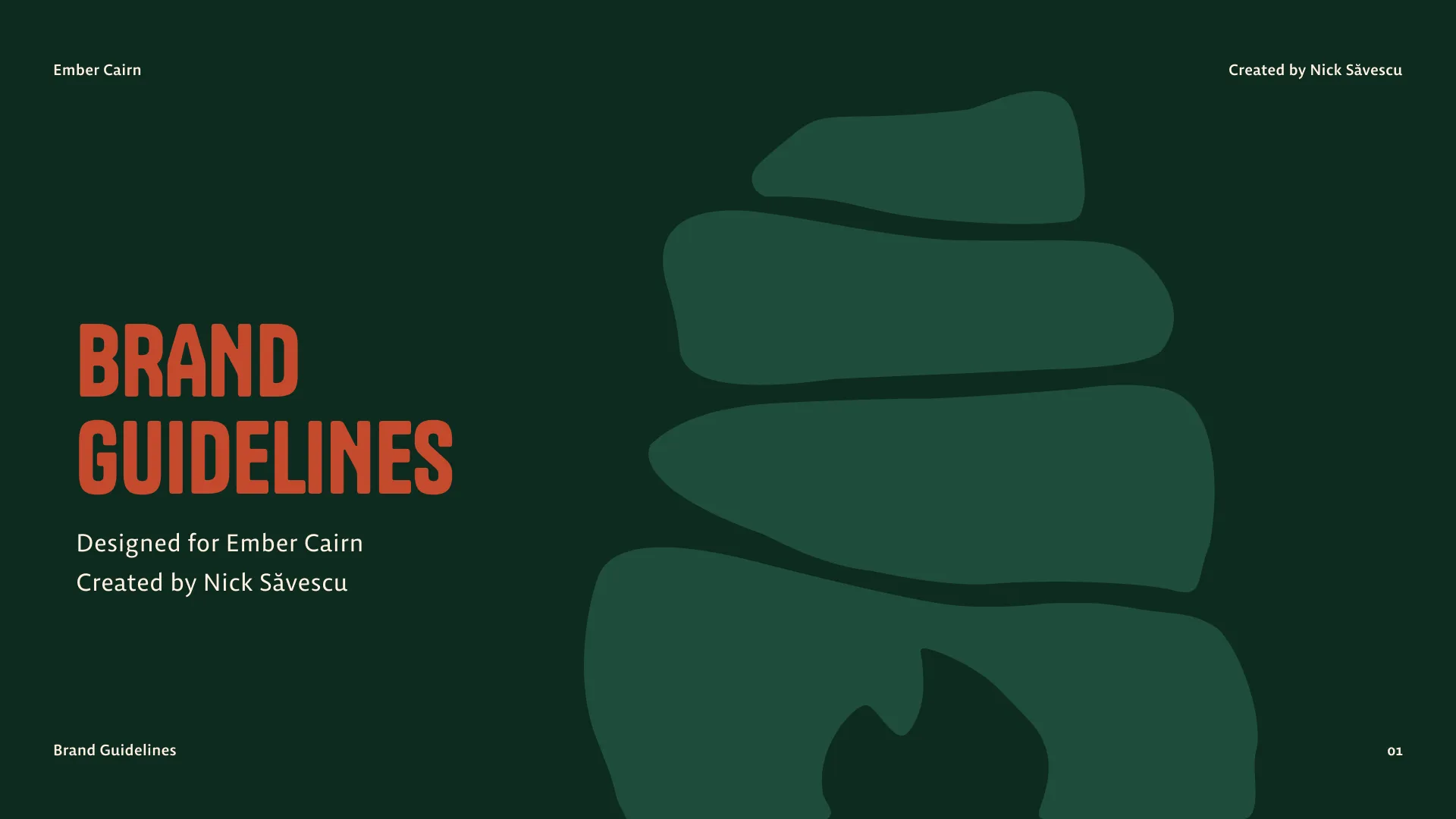Ember Cairn Brand Guidelines Cover