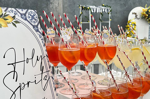 40th Birthday Venue Positano Theme