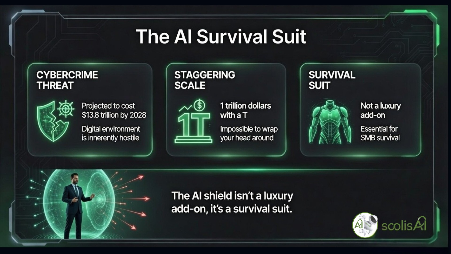 Native Data AI is SMBs best protection. Its their AI Survival suit from soolisAI