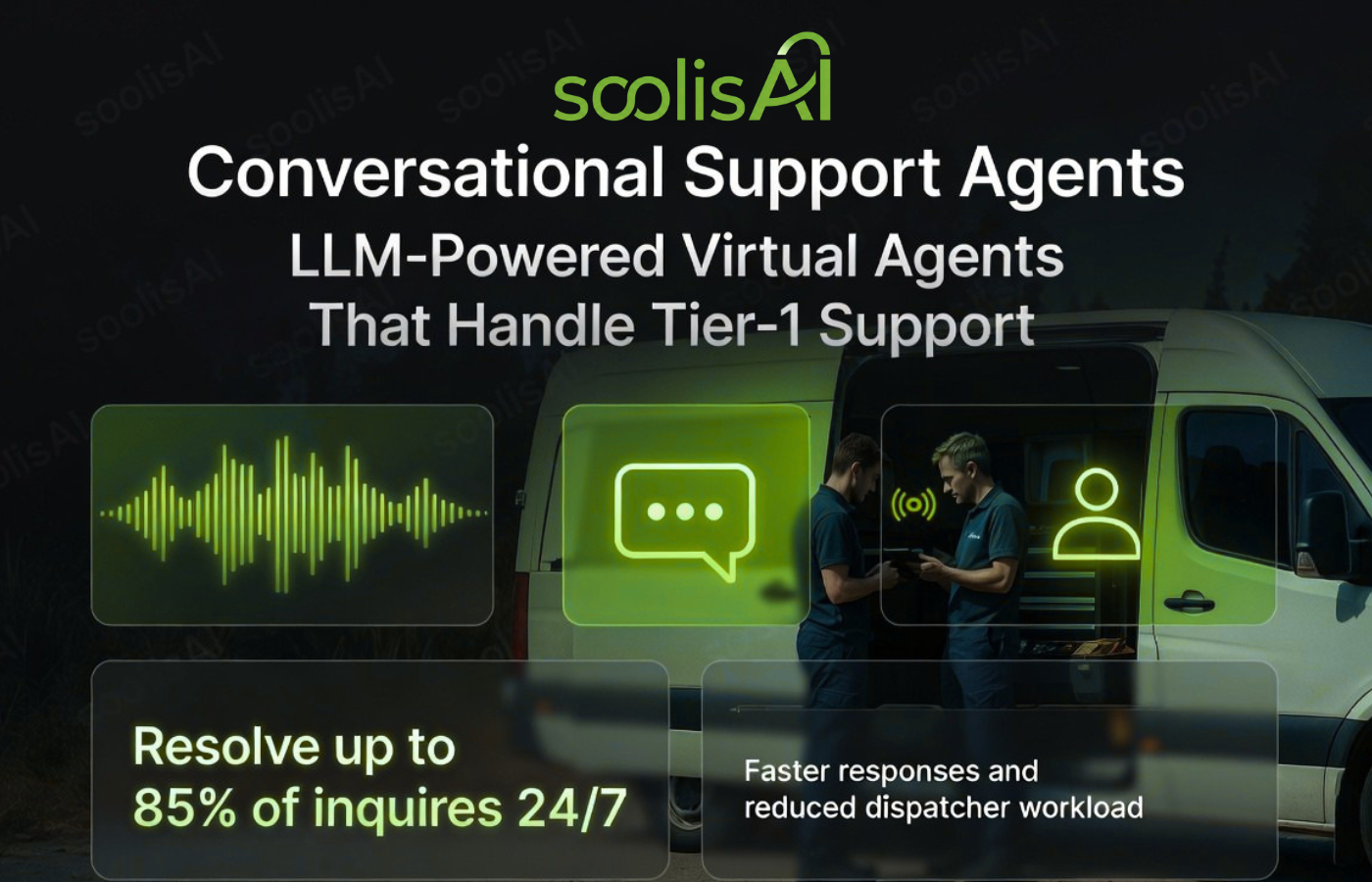 Service Business Conversational AI Support Application soolisAI